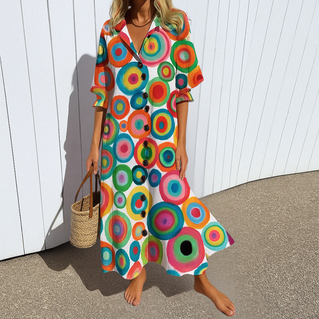 Liv™ | Elegant Afslankende Boho Kjole
