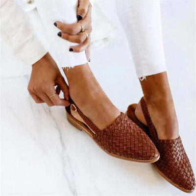 Cleo | Stilfulde Woven Slip-On Flats