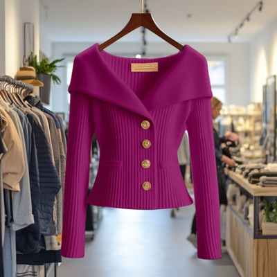 Minea™ | Blød Cardigan med Fremhævende Snit