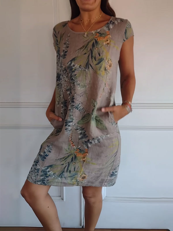 Vilma | Stilfuld Blomstret Kjole