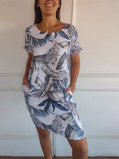 Vilma | Stilfuld Blomstret Kjole