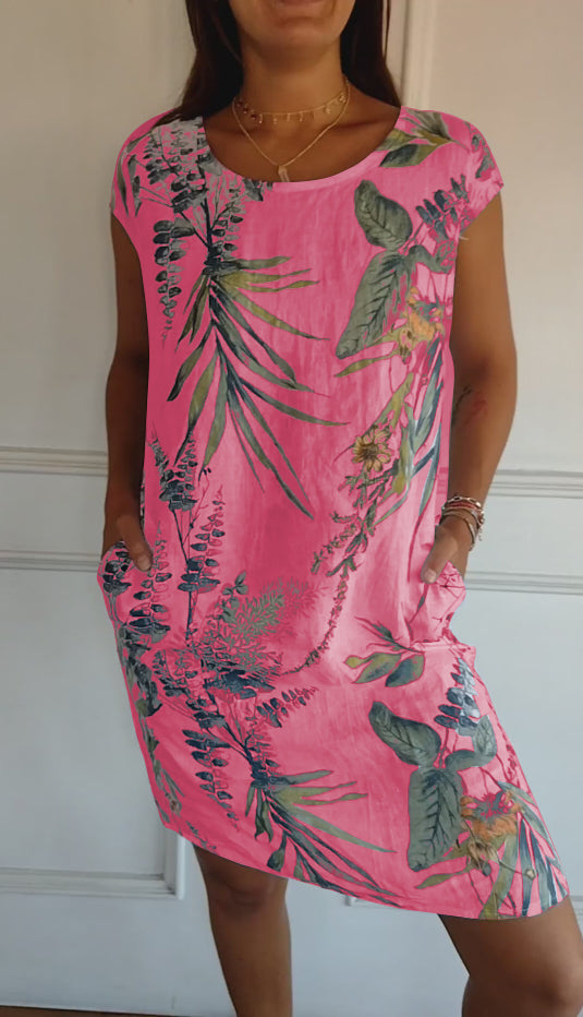 Vilma | Stilfuld Blomstret Kjole
