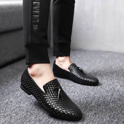 William | Vævede Læder Slip-On Loafers