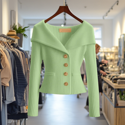 Minea™ | Blød Cardigan med Fremhævende Snit