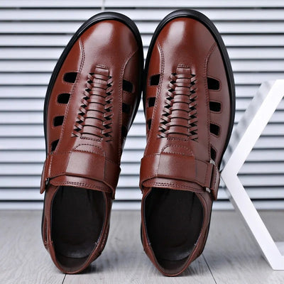 Steffen | Brune Læder Sport Sandaler
