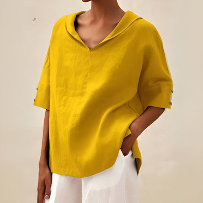 Agnete™ | Afslappet V-Hals Bluse