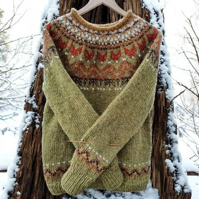 Alina™ | Dame Fair Isle Striktrøje