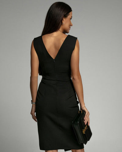 Géna | Stilfuld Plisseret Bodycon Kjole