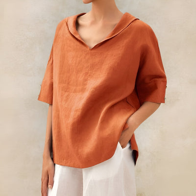 Agnete™ | Afslappet V-Hals Bluse