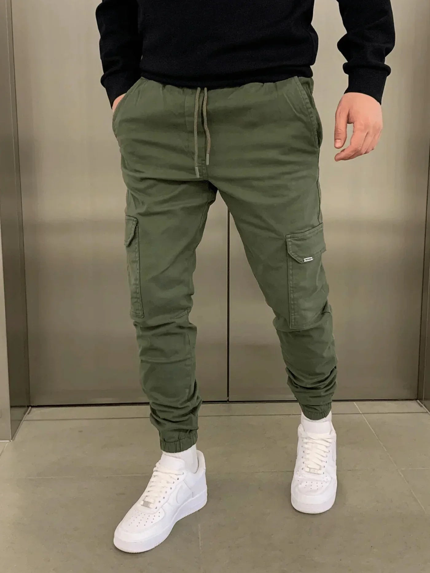 Malthe™ | Komfortable Cargo Joggers med Elastisk Talje