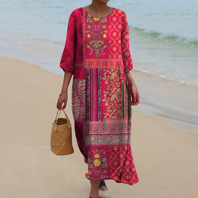 Anette™ | Løs Boheme Maxi Kjole