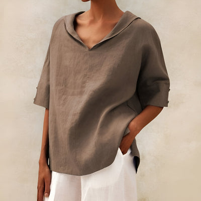 Agnete™ | Afslappet V-Hals Bluse