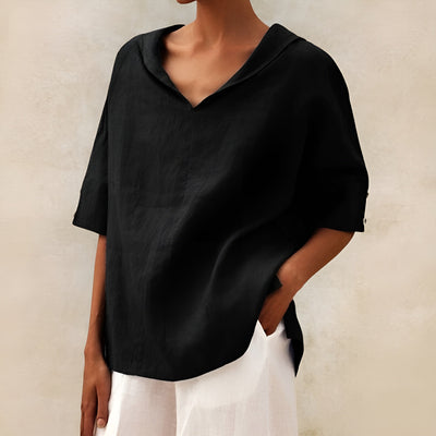 Agnete™ | Afslappet V-Hals Bluse