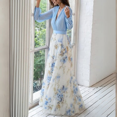 Dolores | Elegant Blomstret Maxikjole