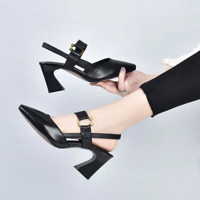 Jytte™ | Stilfulde Pumps med Blokhæl