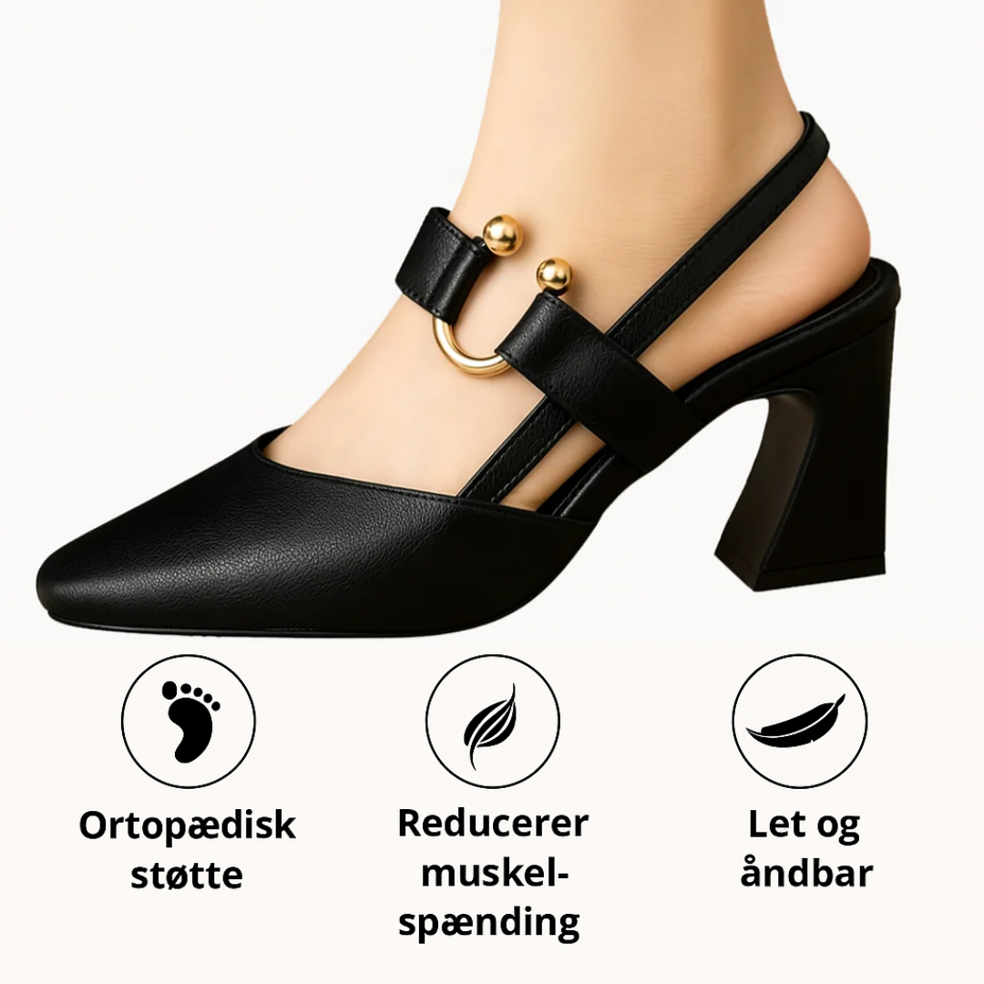 Helga™ | Ortopædiske Hæle med Detalje