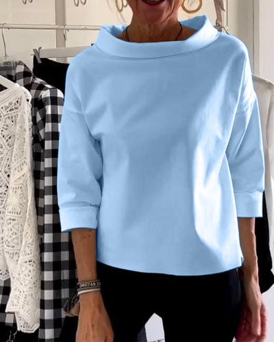 Karen™ | Enkel og Stilren Hvid Bluse
