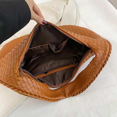 Nikoline | Stilfuld Vævet Hobo Taske