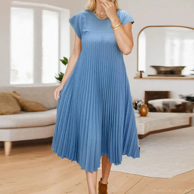 Tamara | Elegant Plisseret Maxikjole