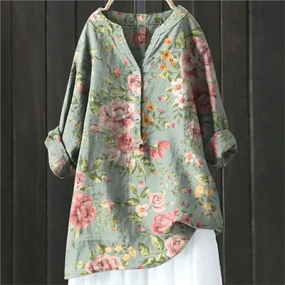 Tabea | Vintage-Inspireret Skjorte med Knapper