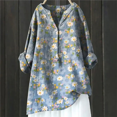 Tabea | Vintage-Inspireret Skjorte med Knapper