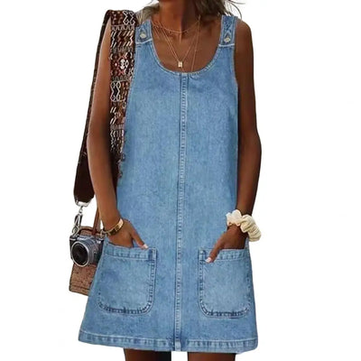 Tilde™ | Elegant Denimkjole til Hverdagsbrug