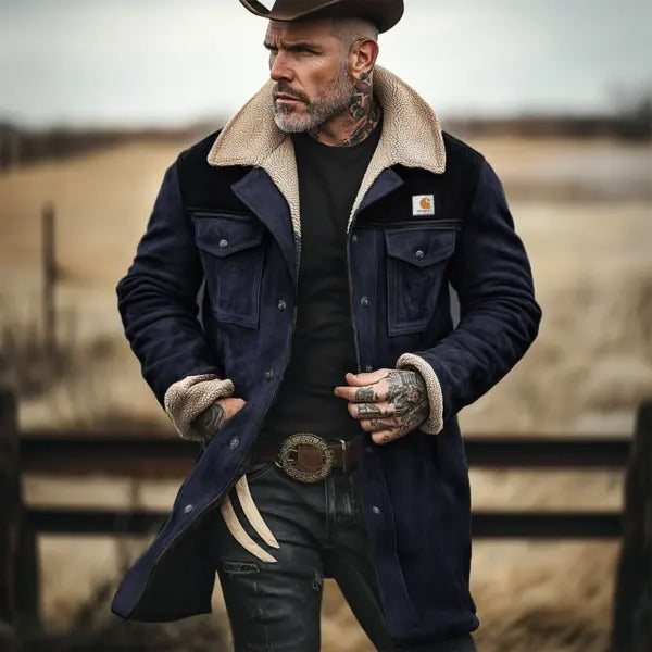 Kenneth | Stilfuld Sherpa-For Suede Jakke