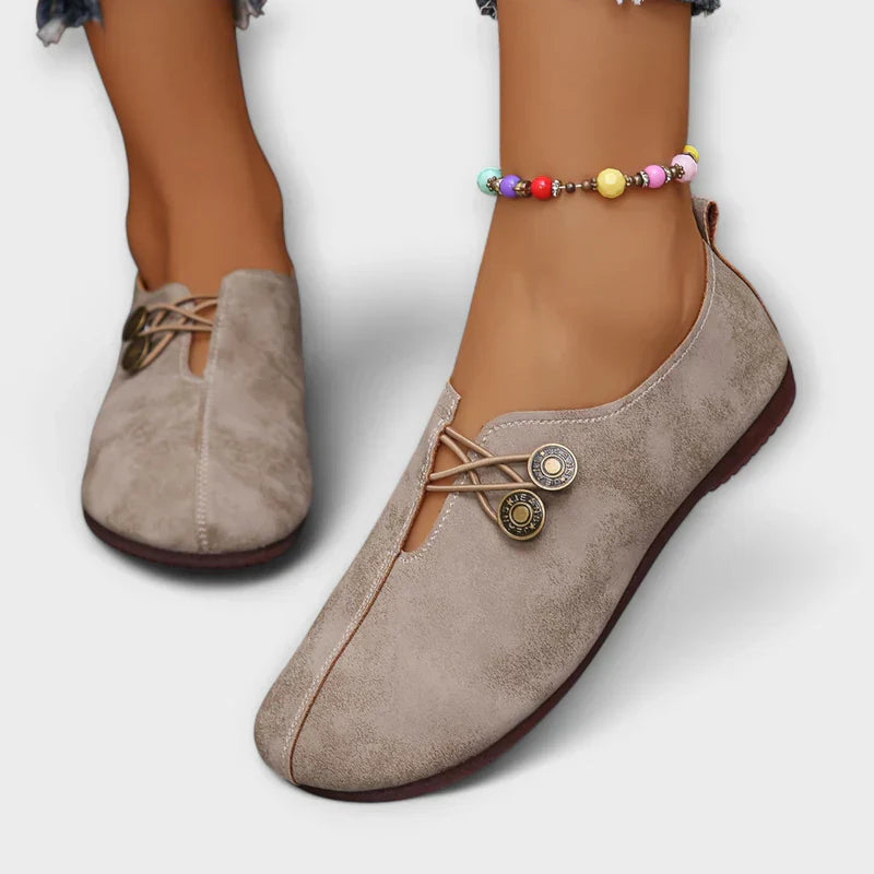 Astrid™ | Komfortabel Suède Loafer med Antislip Sål
