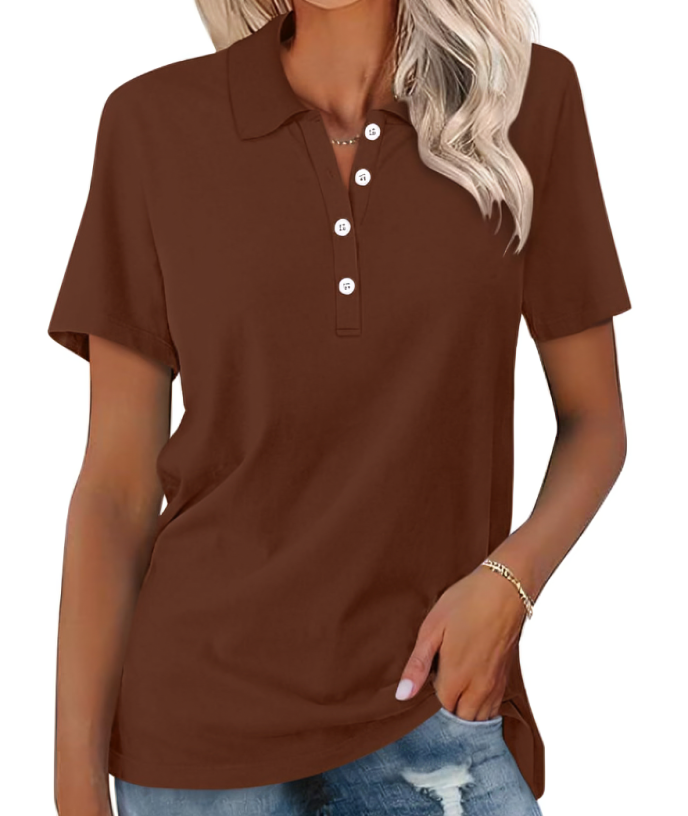 Mia™ | Komfortabel Poloshirt i Blød Bomuld