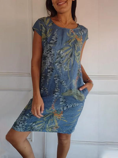 Vilma | Stilfuld Blomstret Kjole