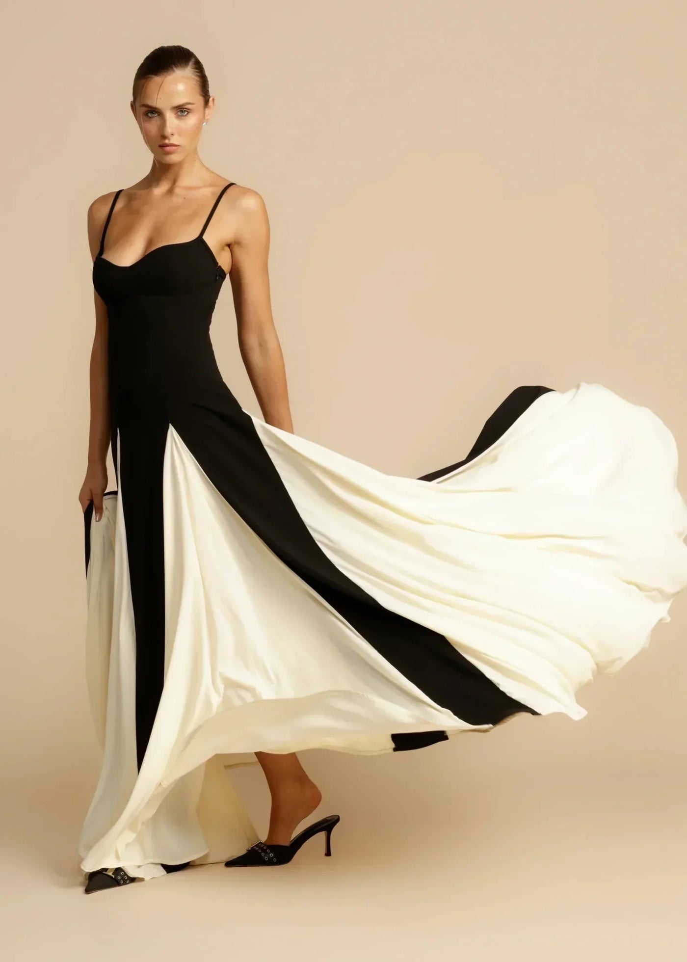 Elise | Stilfuld To-Tonet Maxi Kjole