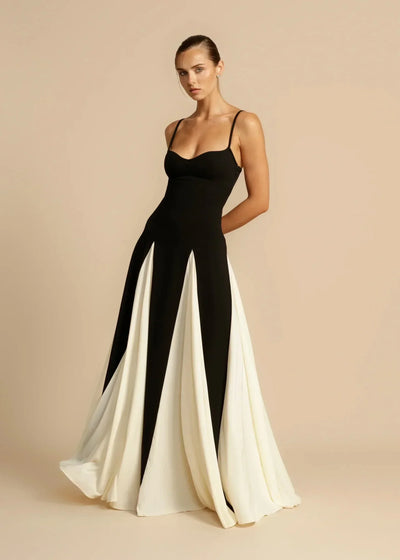 Elise | Stilfuld To-Tonet Maxi Kjole