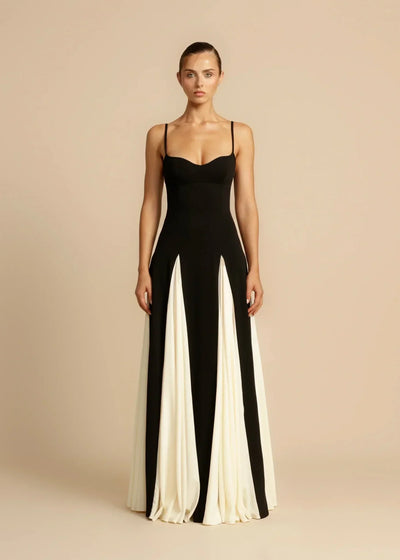 Elise | Stilfuld To-Tonet Maxi Kjole
