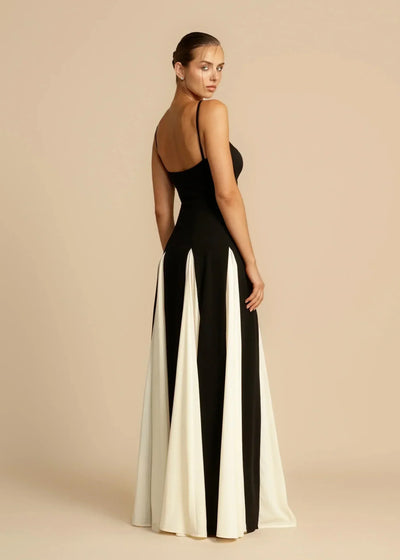 Elise | Stilfuld To-Tonet Maxi Kjole