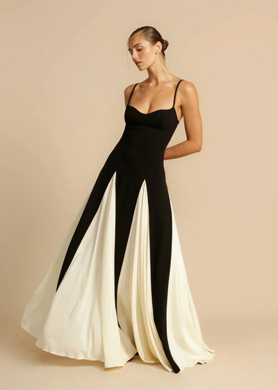 Elise | Stilfuld To-Tonet Maxi Kjole