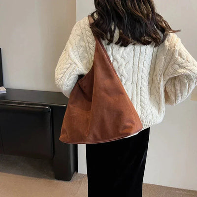 Alette | Stilfuld Ruskind Tote Taske
